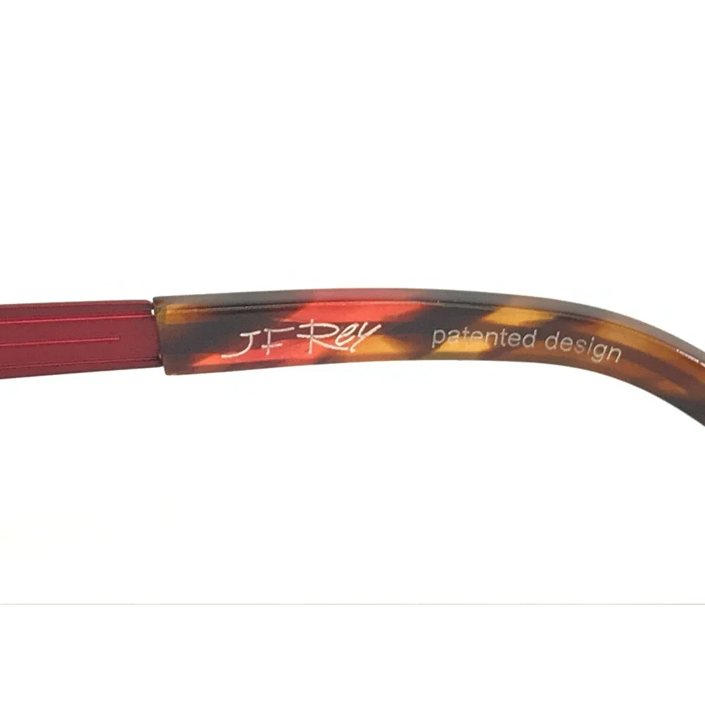 J.F. Rey Eyeglasses Frames JF2552 3090 Matte Red Orange Brown Tortoise 50-19-138